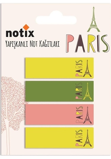 Paris Renkli Ayraç 25 Yaprak 4 15 50