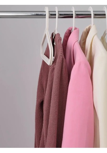 Ikea Plastik Giysi Askıları, Giysiler İçin Askılar, 10'lu Set. 154607003 Beyaz