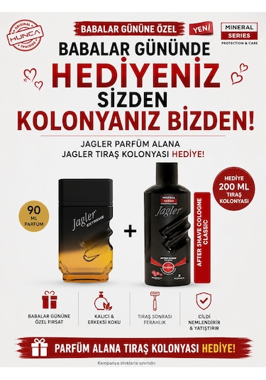 Jagler Extreme Erkek Parfüm Edt 90 Ml Babalar Günü Özel Traş Kolonyası Hediye Aromatik