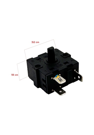 Universal Fanlı Isıtıcı Ve Fırın İçin Çevirmeli Anahtarı 3 Bacaklı