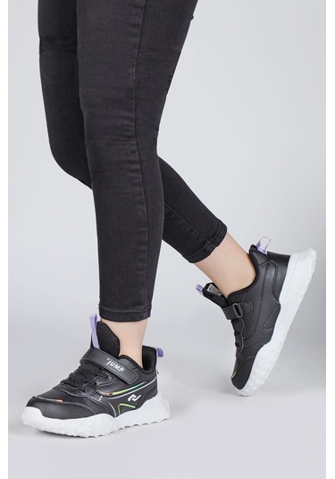 Jump 29601 Çocuk Rahat Sneaker Siyah/lila Siyah - Lila