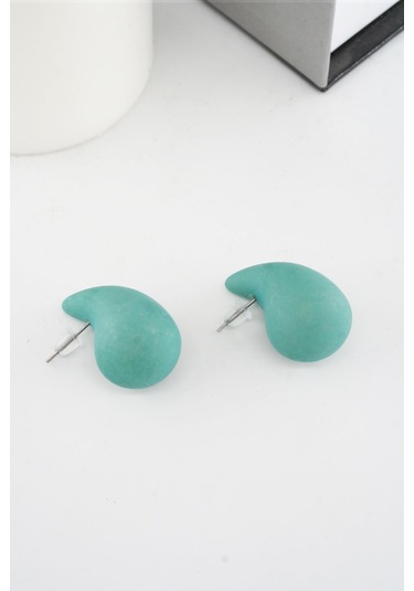 Kadın Vip Seri Su Damlası Model Küpe Yeşil