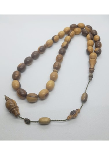 Akay Usta İmzalı Uçlu Küre Kesim Kokulu Çift Renk Pelesenk Tesbih