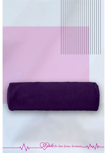 12 Adet 50x90 Mikrofiber Havlu, Premium Havlu, Spor Havlusu, Fitness Havlusu, Berber Kuaför Havlusu Mor