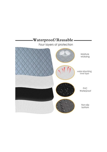 Su Geçirmez Yeniden Kullanılabilir Petpad Emici Bebek Bezi Köpek Eğitimi Hamster Yatak Ve Araba Koltuğu Kapağı Temizlemesi Kolay Bakım 40 X 30 Cm