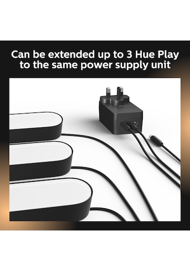 Philips Hue Play Genişletme Paketi - Siyah (Güç Adaptörü Dahil Değildir)