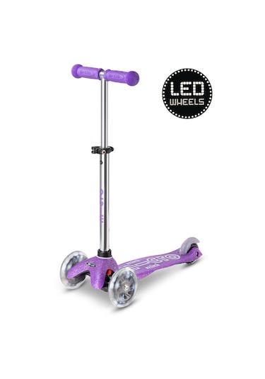 Micro Mini Micro 3 Tekerlekli Scooter Deluxe Fairy Glitter Led Purple