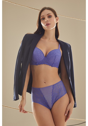 Loya Kadın Mor Calvin Destekli Tek Sütyen Mor