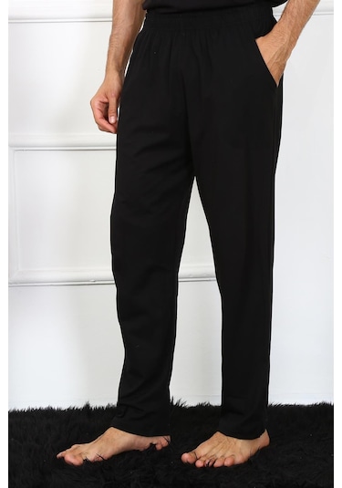 Akbeniz Erkek Pamuk Siyah Tek Alt Pijama 27495 Siyah