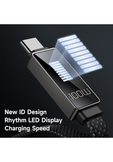 Moly Mcdodo Ca-4470 1.2m Pd 100w Ritim Serisi Işık Ekranı C Tip-c Veri Kablosu