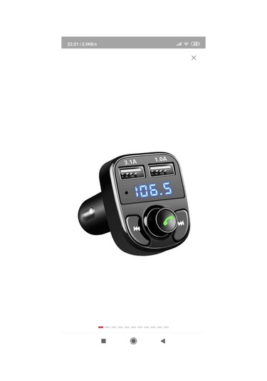 Bluetooth 4.0 Araç Kiti Carx8 Fm Transmitter Micro Sd Usb  Girişli