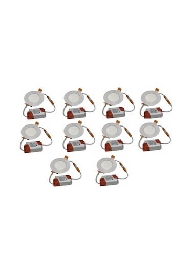 Cata 10 Adet 3 Watt Slim Led Panel Beyaz Işık Ct-5144b-10