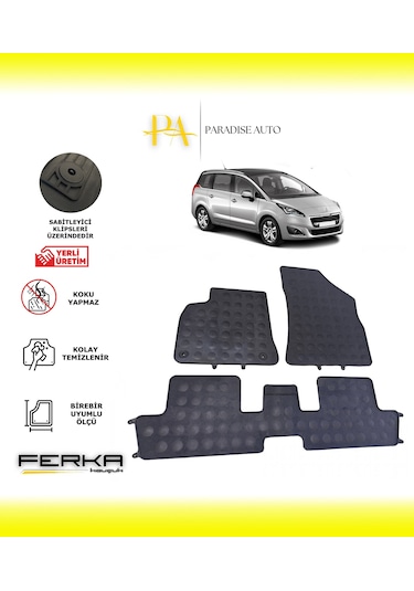 Peugeot 5008 2009-2016 Araca Özel Paspas