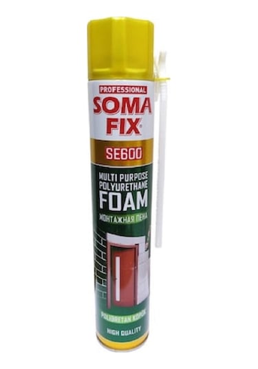 Somafix Poliüretan Köpük 600 G - 750 P.Ü.Köpük Kapı Pencere Pipet