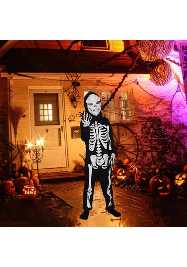 Suntek Grim Reaper Kostüm Cadılar Bayramı Kafatası M