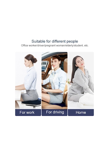 Sones Yavaş Esneklik Hafızalı Köpük Ofis Kalça Pedi Hemoroid Ameliyatı Sonrası Yastık Tibet Mavisi