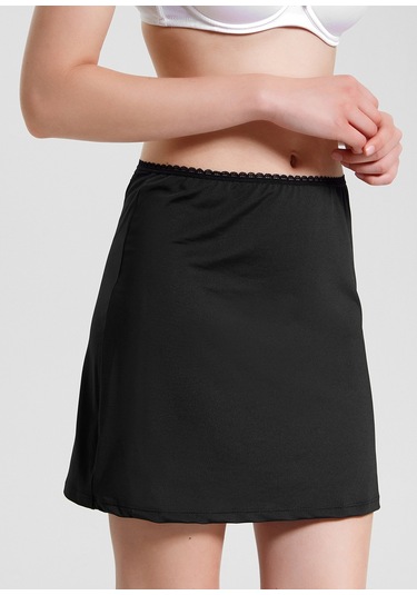 Suwen Kısa Jupon Sw0029616a012 Siyah