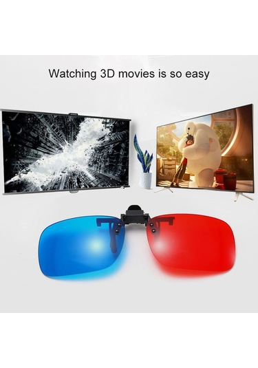 Stereo 3d Kırmızı Ve Mavi Gözlük Miyopi Ve 3d Sinema Bilgisayarı Tv Adanmış