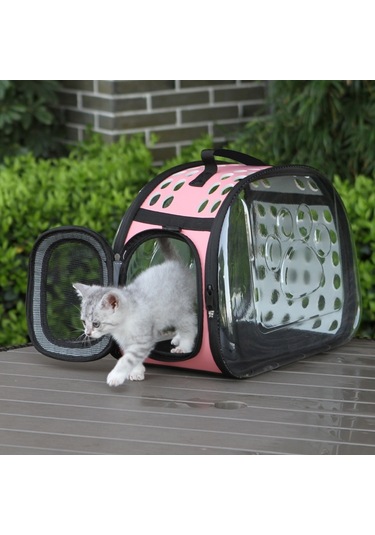 Cbtx Pet Şeffaf Uzay Kapsülü Gezi Paketi, Boyut: Küçük Siyah