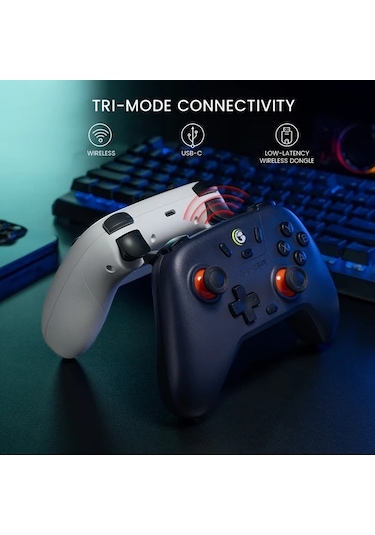 Elmpaly Gamesir T4 Lite Kablosuz Mavi Oyun Kumandası + Kontrolcü, Switch Android İos Uyumlu