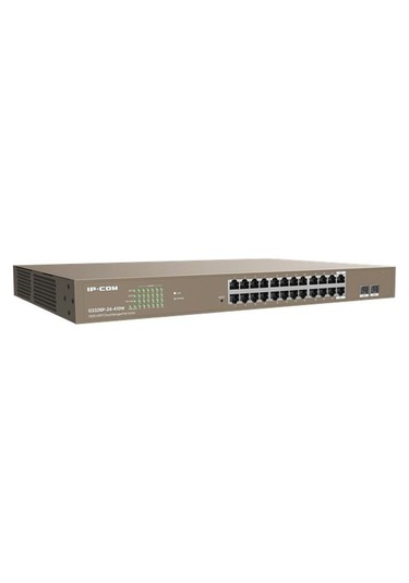 Ip-Com G3326P-24-410 W 24 Port Gıgabıt+ 2x1 Gb Sfp Uplınk L2 Yönetilebilir Rackmount Switch