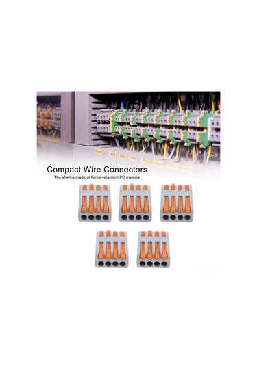 Youtek 10 Adet Kompakt Elektrik Kablosu Bağlayıcı - Levye Somun Terminale Spl-4 - Hızlı Birleştirme Tipi - Ateş Direnci Ve Yüksek Akım Dayanımı