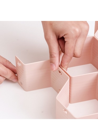 Cbtx Ayarlanabilir Çekmece Petek Fıçı Bölücü Dıy Organizatör Sıralama Çorap Saklama Kutusu Beyaz