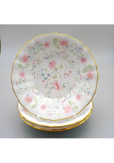 Spode England Springdale Antika Kase Seti 6 Lı 15 Cm