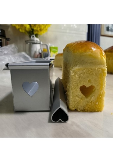 Uzun Tüplü Kek Kalıbı, Kalp Şekli, Gümüş Pişirme Aracı - Mükemmel Tatlar Gümüş