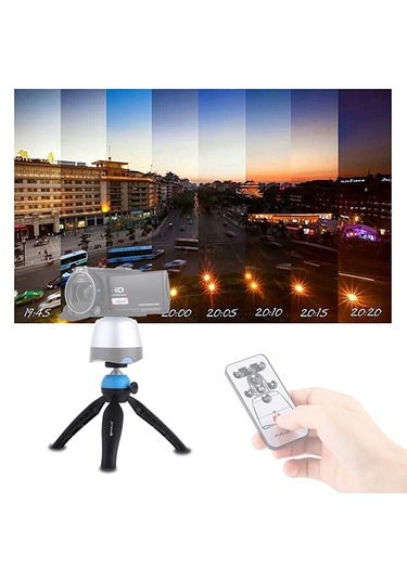 Puluz 360 Derece Top Başlı Mini Tripod Dağı Mavi