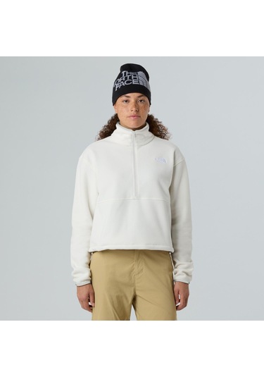 The North Face Kadın Glacıer Fleece 1/2 Zıp Shortceket Nf0a8d2cqlı1 Beyaz