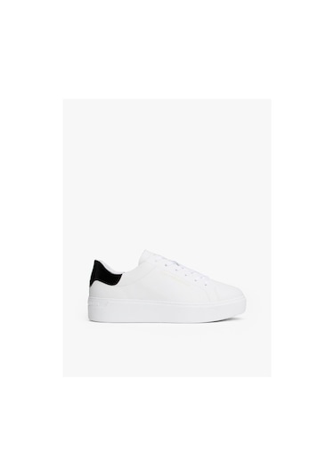Tommy Hilfiger Chıc Platform Cupsole Patent-9557 White