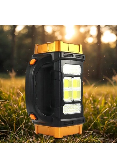 River World 38 W Güneş Enerjili Elde Lamba Çok Renkli