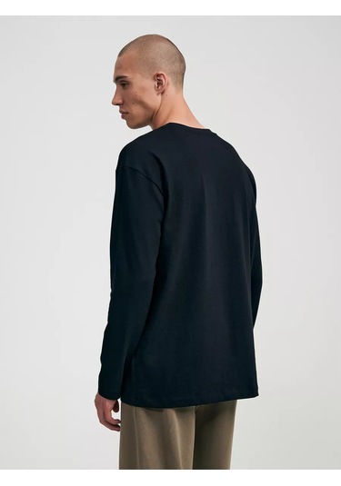 Tvoe Pamuklu Klasik Uzun Kollu Uzun Kollu Üst 249217065 SIYAH