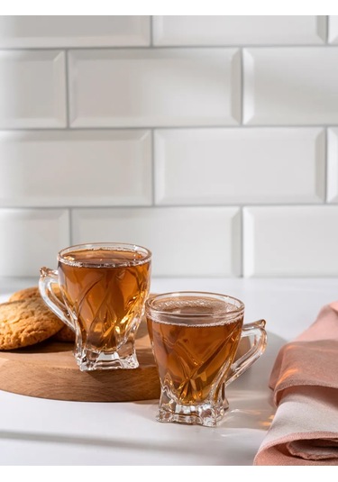 Purecrystal 6'lı Çay Ve Kahve Fincan Seti 420127386 Beyaz