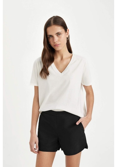 DeFacto Regular Fit Deniz Şortu-Fall in Love T5639AZ24SMBK27 Siyah DeFacto Regular Fit Deniz Şortu-Fall in Love T5639AZ24SMBK27 Siyah