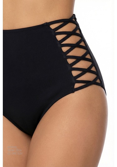 Penti Siyah High Fashion Bikini Altı