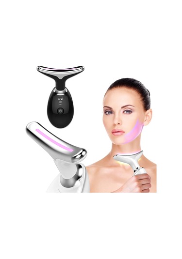 Lichen Yüz Boyun Kaldırma Güzellik Cihazı Ems Yüz Masajı Led Beyaz