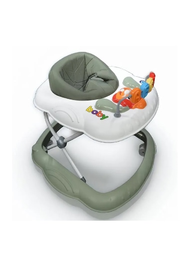 Boby Müzikli Oyuncaklı Kademeli Yürüteç Çocuk Yürüteci Yeşil