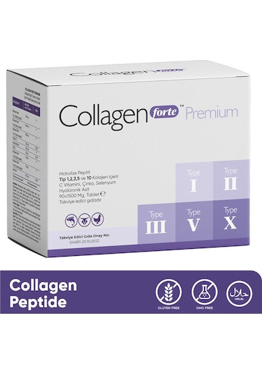 Collagen Forte Platinum Tip 1,2,3,5 Ve Tip 10 Kolajen 90 Tablet