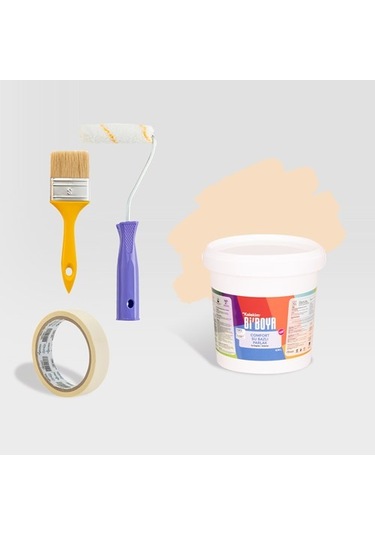 Bi Boya Yazlık Yenileme Seti Ahşap Ve Metal Boyası 0.75 L Şampanya