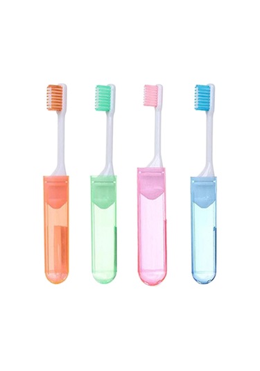 Suntek 4 Adet Taşınabilir Seyahat Katlanır Diş Fırçası