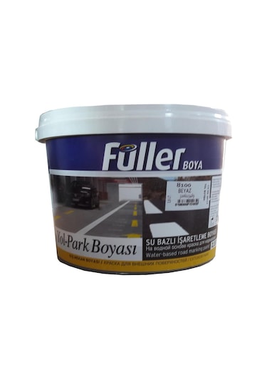 Füller Beyaz Yol Çizgi Boyası 2,5 Litre Su Bazlı