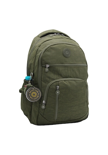 Suya Dayanıklı Krinkıl Kumaş Haki Okul Çantası 1700