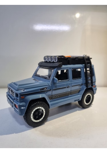 Mavi Renkli Lüx Metal Jeep Işıklı Ve Sesli Oyuncak Araba 17.5 Cm Diğer
