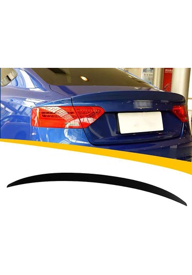 Audi A5 B8 S5 Bagaj Üstü Spoiler Parlak Siyah Spoyler Plastik İthal 2009-2016