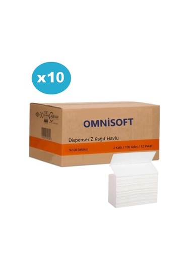 Omnisoft Z Katlı Dispenser Kağıt Havlu 12 x 100'lü