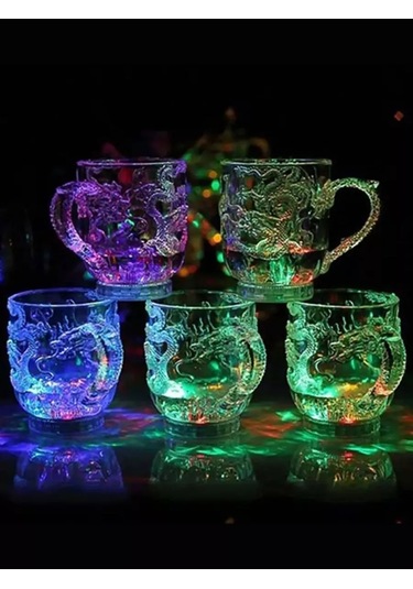 Danimark Işıklı Kupa Ejderha 180890482 Derin Mor-pembe