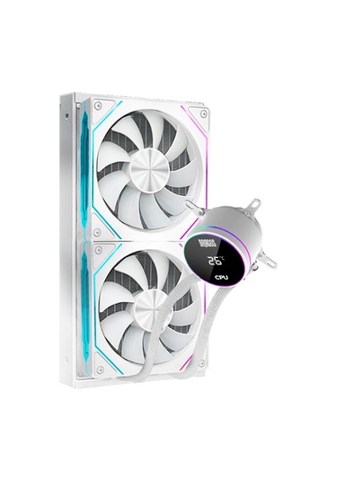 Dragos Frostbite 240 White Argb Digital 240mm Intel-amd Uyumlu Sıvı Soğutucu Beyaz