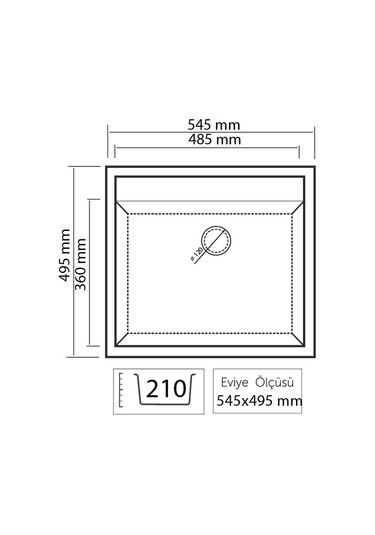 Thorax Granit Eviye Turo C1 Antrasit